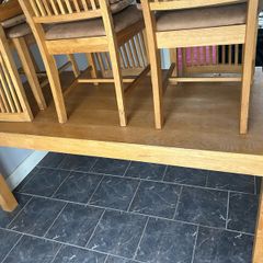 Solid Oak Table and Chairs