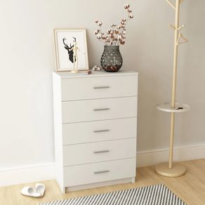 Storage Cabinet Chipboard 71x35x106 cm White