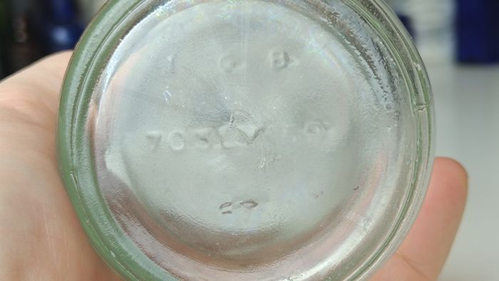 501 - Vintage Clear Glass Cork Top Collectible Decorative Strand Dairy Milk Bottle