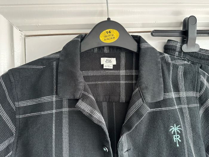 River Island Shirt and Shorts set - age 11/12