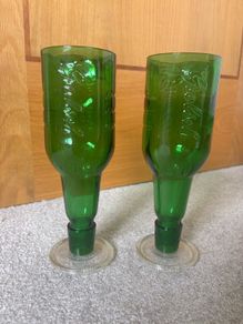 Grolsch Beer Recycled Bottle Glasses