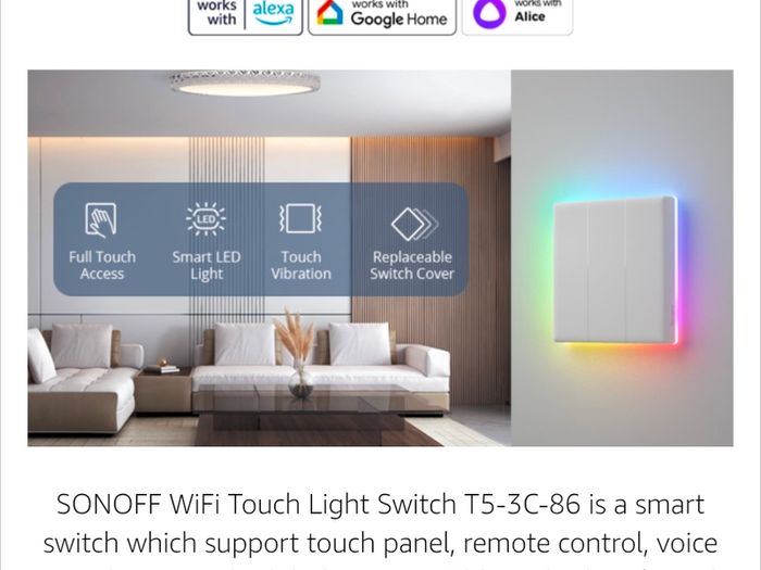 SONOFF TX Ultimate WiFi Smart Touch Light Switch