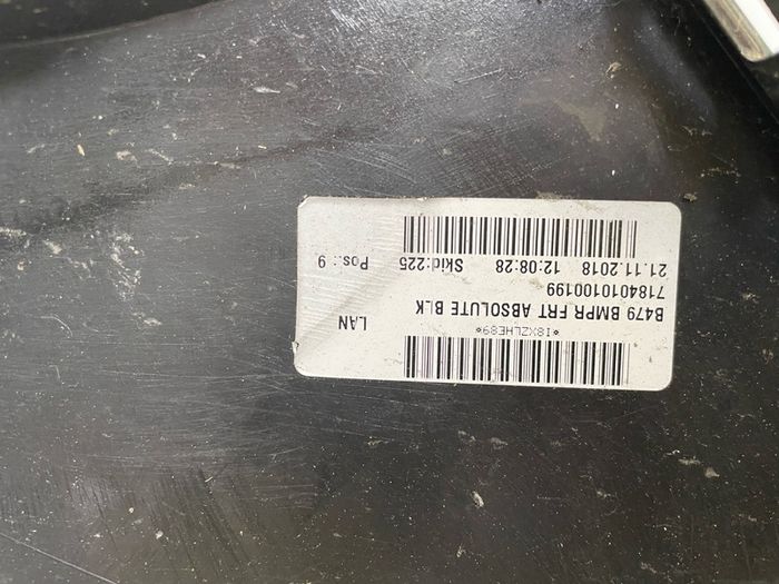 2019 Ford Fiesta Front Bumper