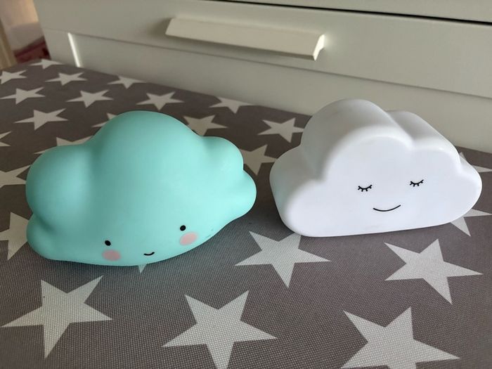 Cloud Book ends and cloud lights