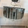 stunning modern crystal & glass chandelier Image 2
