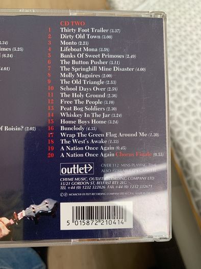 Double CD of Luke Kelly