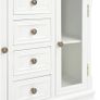 Sideboard White 70x28x70 cm Solid Pine Wood Image 7