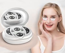 Beautyronics - Face / Eye Massage Pad with USB Rechargeable Case / Set new