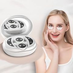 Beautyronics - Face / Eye Massage Pad with USB Rechargeable Case / Set new