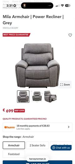 Mila Corner Sofa & Recliner