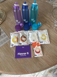 Air Up Bottles x 3 with 16 New Flavour Pods