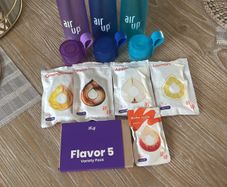 Air Up Bottles x 3 with 16 New Flavour Pods
