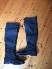 Boots Size 5 (38) Black Over the Knee Boots