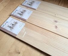 3 x Natural Wood Shelves (Brand New in Packaging)