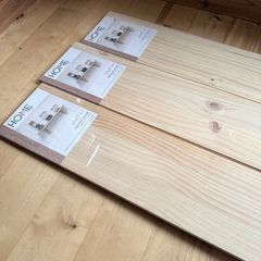 3 x Natural Wood Shelves (Brand New in Packaging)