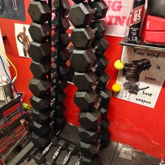 Dumbell set and rack