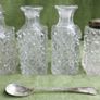 Antique Cruet Set Five Piece Silver Plate & Cut Glass w. Caddy c.1890s Victorian Tableware Image 10
