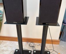 Pristine Denon SC-N9 Speakers and Glass Stands