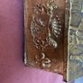 Antique Firewood/ coal holder. Brass plated covering wood. Image 4