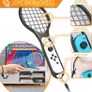 Sports Family Party Pack Accessories Bundle designed for Nintendo Switch and OLED Console Games with Tennis Badminton Rackets, Controller Grips, Wheels & Wrist Dance Bands - With Carry sack (FREE POSTAGE) Image 4