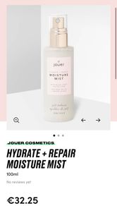 Jouer Cosmetics Hydrate + Repair Moisture Mist Brand New