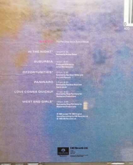 Pet Shop Boys - Disco (The Pet Shop Boys Remix Album) CD