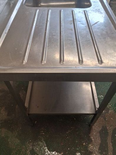 Large stainless steel sink
