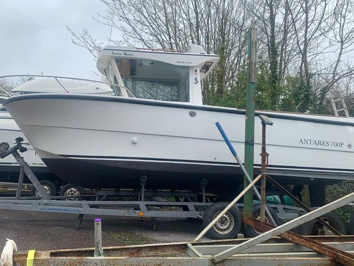 Boat with trailer.