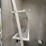 White wooden bathroom storage unit Image 4