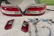 gt starlet rear lights with reflectors and bulb loom