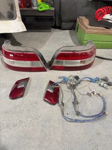gt starlet rear lights with reflectors and bulb loom