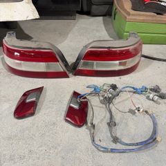 gt starlet rear lights with reflectors and bulb loom