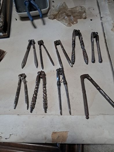 assortment of steel nutcrackers