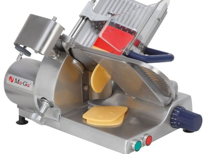The Ma-Ga 310P2 gravity slicer is a machine I recommend.