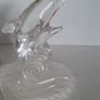 new vintage collectable Mother and baby glass dolphin in box Image 5