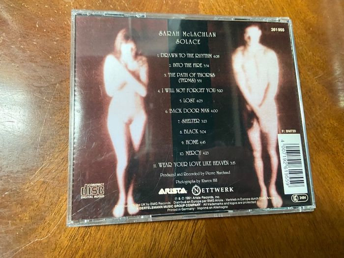 Sarah McLachlan Solace CD