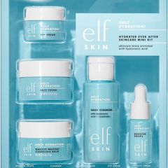 SKIN Hydrated Ever After Skincare Mini Kit, Cleanser, Makeup Remover, Moisturiser & Eye Cream For Hydrating Skin, Airplane-Friendly Sizes