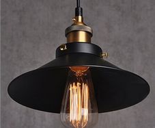 NEW SALE | Retro Pendant Light Shade Vintage Industrial Ceiling Lighting LED Restaurant Loft Black Lamp Shade Kitchen Coffee-Shop Chandelier E27 Base