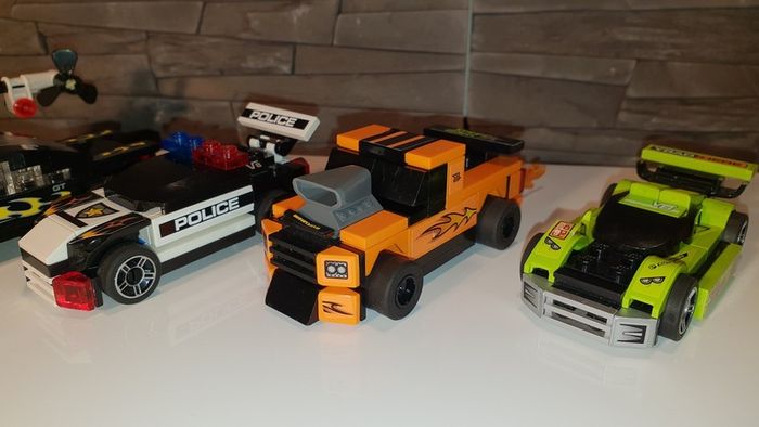 Lego Racers 8186 Steer Extreme Full Set with 6 cars 1 helicopter !