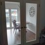 Internal door glass double doors and frosted glass door. Image 2