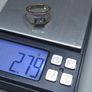 Vintage 9ct Gold Blue Topaz Style Ring 375 Hallmarked Size 54 Image 8