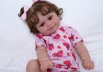 Reborn Dolls - 20-Inch Handmade Reborn Babies Soft Cloth Body, Adorable Smiling Lifelike Baby Dolls with Feeding Kit