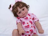 Reborn Dolls - 20-Inch Handmade Reborn Babies Soft Cloth Body, Adorable Smiling Lifelike Baby Dolls with Feeding Kit