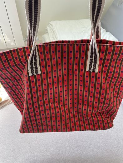 Large colourful tote bag