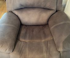 Michael Murphy:Presley Grey Fabric Electric Recliner Armchair