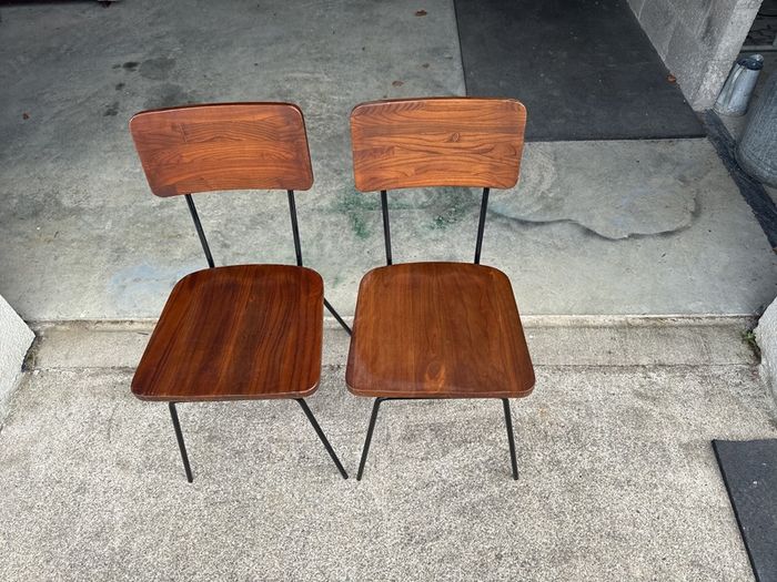Antique Walnut Chairs x 2