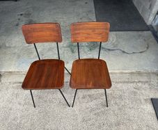 Antique Walnut Chairs x 2