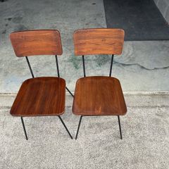 Antique Walnut Chairs x 2