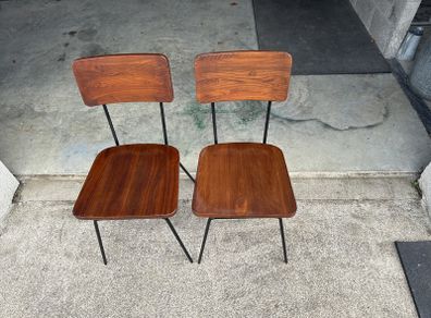 Antique Walnut Chairs x 2