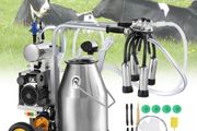 Electric Cow Milking Machine Milking Equipment 25L 304 Stainless Steel